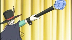 Busty hentai babe and her magic fetish performance