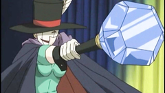 Busty hentai babe and her magic fetish performance