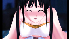 So sexy brunette teen fucks hard in hentai cartoon