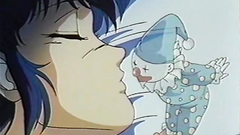 Hot hentai brunette sleeps and watches erotic dreams