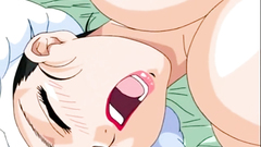 Busty brunette slut spreads her legs and waits for cock