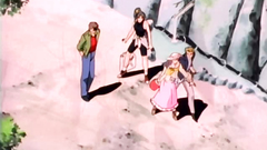 Beautiful blonde babe seduced in the woods - hentai cartoon