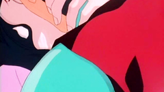 Sweet black-haired girl fucks outdoors in hentai clip