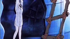 His hands sneak under her skirt - hentai adult cartoon