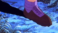 His hands sneak under her skirt - hentai adult cartoon