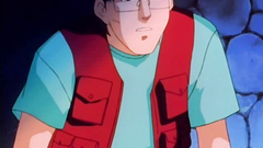 His hands sneak under her skirt - hentai adult cartoon