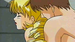 Horny and busty blonde gets penetrated from behind