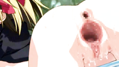 That young hentai blonde was fucked by big cock