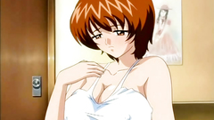 Handsome cutie with big mellons serves her boss