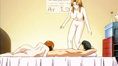 Threesome fuck with two hotties for a lucky guy