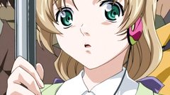 Handsome blonde takes cum on her butt in the public