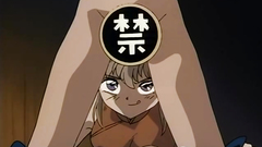 First experience in lesbian games between horny hentai girls