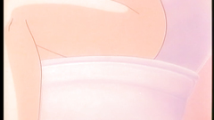 Young brunette babe in classic hentai porn cartoon