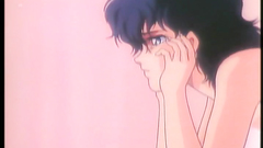 Young brunette babe in classic hentai porn cartoon