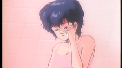 Young brunette babe in classic hentai porn cartoon