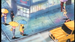 Young brunette babe in classic hentai porn cartoon