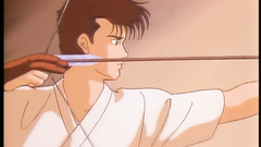 Handsome and young schoolgirl in hentai cartoon