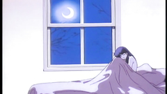 Handsome and young schoolgirl in hentai cartoon