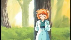 Anime teens in nice and interesting cartoon