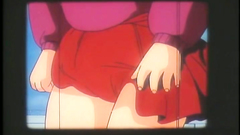 Watch that sexy brunette girl in short skirt undresses