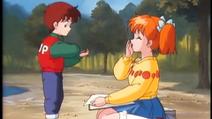 Anime teens in hot hentai cartoon adventures