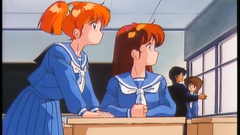 Young anime schoolgirls dreams about some love