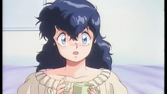 Handsome brunette in black pantyhoses - anime cartoon