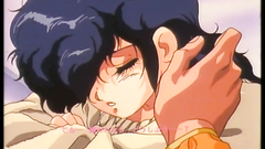 Handsome brunette in black pantyhoses - anime cartoon