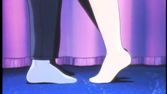 Short-haired brunette has sexy butt in this anime toon