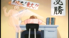 Naked anime babes know how to fly - hentai video