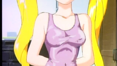 Long-haired blonde babe blows cock in the park