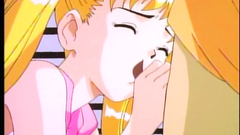 Long-haired blonde babe blows cock in the park