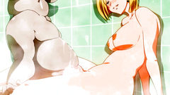 Busty blonde girl with big nipples needs cum