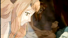 Slender anime babe rides hard cock with her tiny pussy