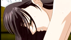 Slender anime babe rides hard cock with her tiny pussy