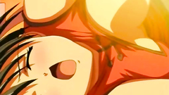 Handsome anime redhead babe takes big dick in her wet twat