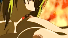 Adorable strapon fuck for sexy and busty hentai babes