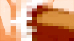 SHort-haired girl with massive tits roughly banged