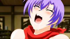 SHort-haired girl with massive tits roughly banged