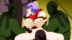 SHort-haired girl with massive tits roughly banged