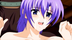 Gangbanged busty anime chick looks shocked