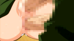 Gangbanged busty anime chick looks shocked