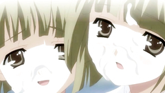 Two hot teen twins take facial after a blowjob