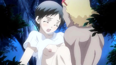 Short-haired brunette fucked in the park at night