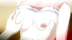 Young lover plays with girlfriend's boobies