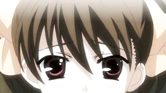 Sweet anime girl with nice tits rides her young lover