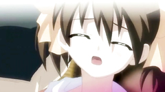 Sweet anime couple makes love in hentai cartoon