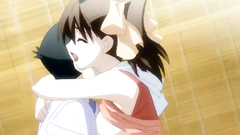 Sweet anime couple makes love in hentai cartoon