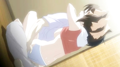 Sweet anime couple makes love in hentai cartoon