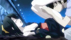 Hot black-haired anime babe gets her pussy licked